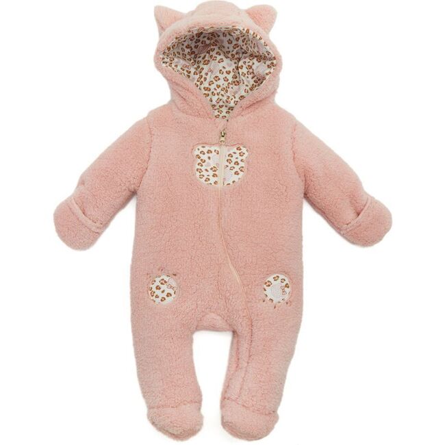 Leopard Welsoft Bodysuit, Pink