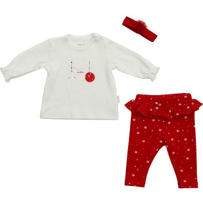 3pc New Year Outfit Set, Red