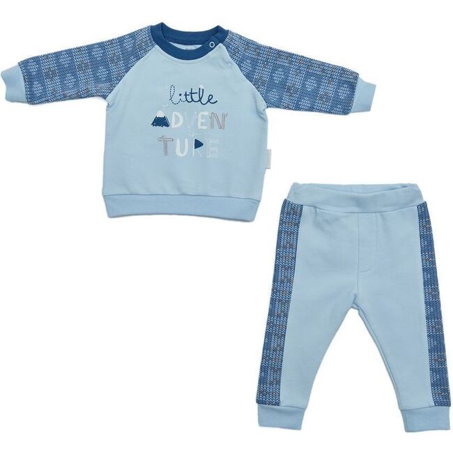 2pc Little Climber Outfit Set, Blue - Mixed Apparel Set - 1