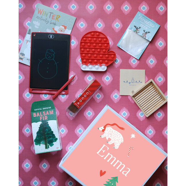 Stocking Bundle by Maisonette, Pink Jolly Polar Bear Set