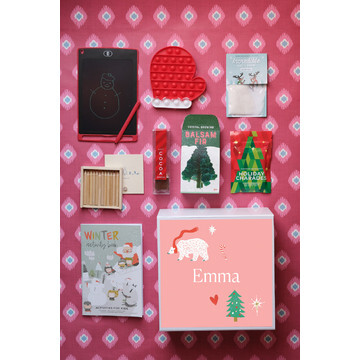Stocking Bundle by Maisonette, Pink Jolly Polar Bear Set - Mixed Gift Set - 2