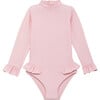 Surfer Baby Swimsuit, Light Pink - One Pieces - 1 - thumbnail