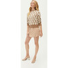 Women's Tate Sweater, Floral Stamp Camel - Sweaters - 2 - thumbnail