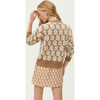 Women's Tate Sweater, Floral Stamp Camel - Sweaters - 4