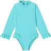 Surfer Baby Swimsuit, Blue Aqua - One Pieces - 1 - thumbnail