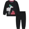 Baby Holiday Dog Sweater Set, Black - Sweaters - 1 - thumbnail