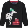 Baby Holiday Dog Sweater Set, Black - Sweaters - 5 - thumbnail
