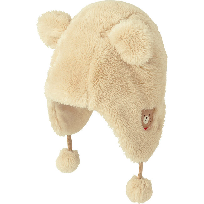 Marshmallow Bear Hat, Beige - Hats - 1