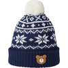 Nordic Knit Beanie, Navy - Hats - 1 - thumbnail