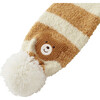 Bearwear Scarf with Pom-Poms, Beige - Scarves - 3