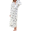 Women's Kaia Kimono Robe, Ivory Giraffe - Robes - 1 - thumbnail