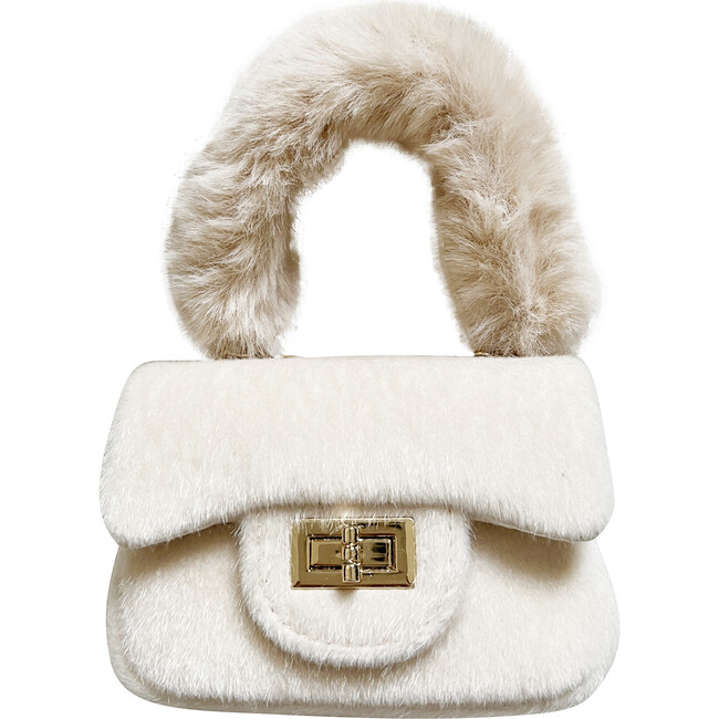 Velvet Little Lady Purse, Ivory