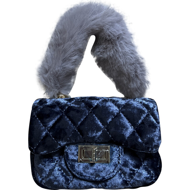 Velvet Little Lady Purse, Navy