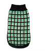 The Stella Sweater, Black and Green - Dog Clothes - 1 - thumbnail