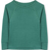 Long Sleeve Shirt, Green Merino Wool - Tees - 1 - thumbnail