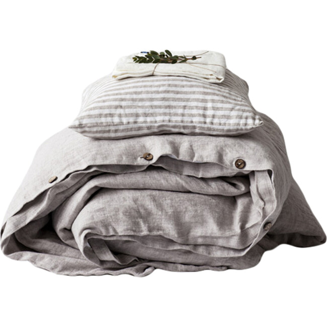 Linen Duvet Cover, Melange - Duvet Sets - 1