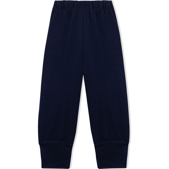 Lounge Pants, Navy Merino Wool - Sweatpants - 1 - zoom