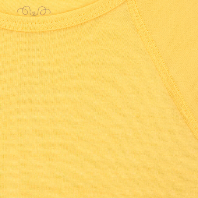 Long Sleeve Shirt, Yellow Merino Wool - Tees - 2
