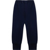 Lounge Pants, Navy Merino Wool - Sweatpants - 3 - thumbnail