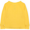 Long Sleeve Shirt, Yellow Merino Wool - Tees - 3 - thumbnail