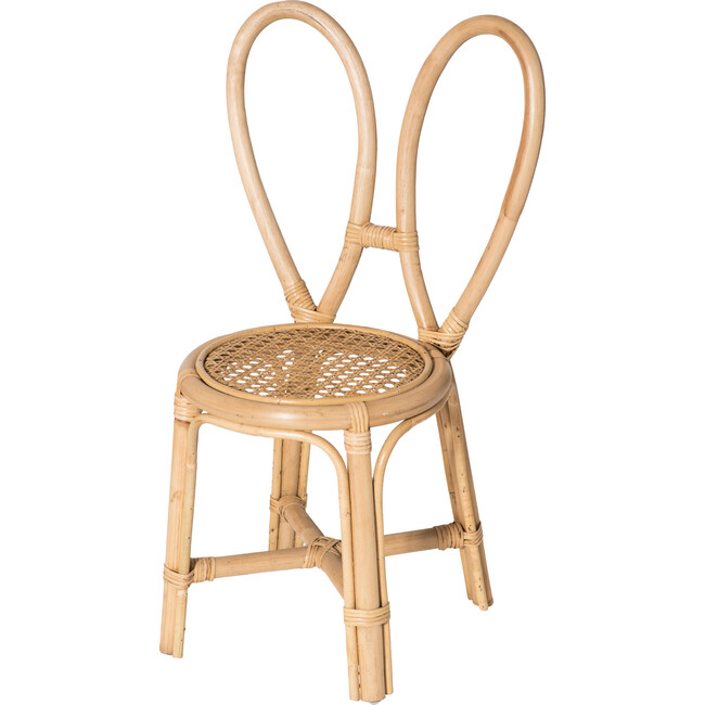 Rattan Bunny Chair, Natural - Kids Seating - 1