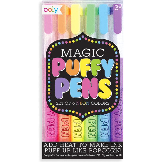 Magic Neon Puffy Pens - Arts & Crafts - 1