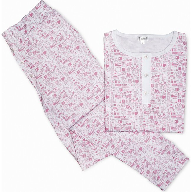 New York City Women's Jogger Pajamas, Pink