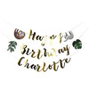 Sloth Make Your Own Banner, Gold - Decorations - 2