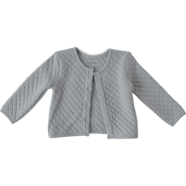 Cozy Essentials Snap Front Jacket, Soft Sea - Jackets - 4