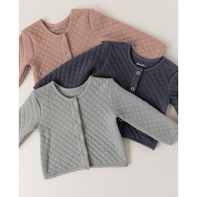 Cozy Essentials Snap Front Jacket, Soft Sea - Jackets - 5