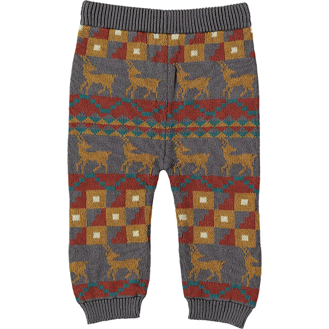 Knitted Trousers, Deer - Leggings - 1