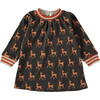 Organic Cotton Baby Dress, Deer - Dresses - 1 - thumbnail