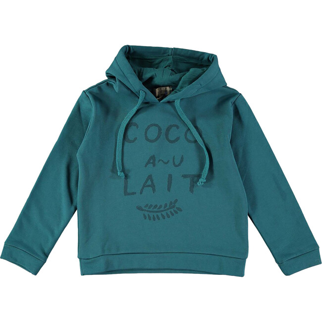 Logo Hoodie, Shaded Spruce - Sweatshirts - 1