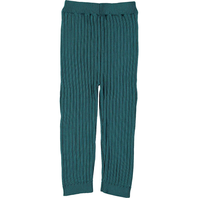 Baby Ribbed Knit Leggings, Shaded Spruce
