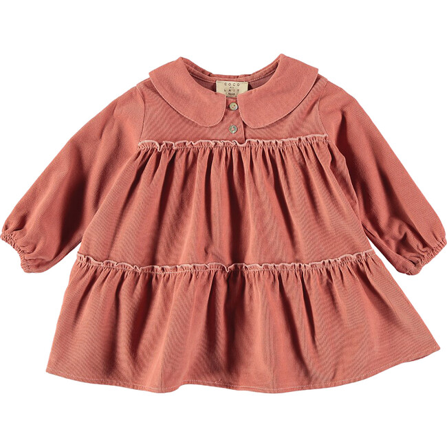 Baby Micro Corduroy Dress, Aragon - Dresses - 1