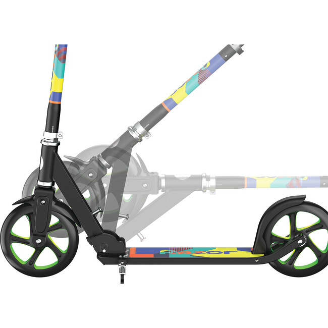 A5 Lux Light Up Scooter, Green - Scooters - 2