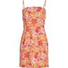 Women's Mini Slip Dress, Warm Hibiscus - Dresses - 1 - thumbnail