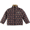 Puffer Baby Jacket, Deer - Coats - 1 - thumbnail