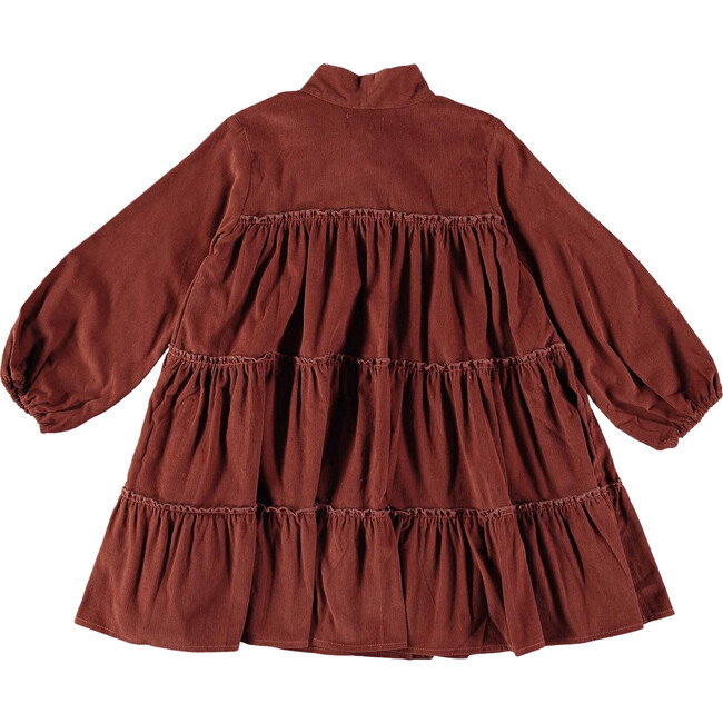 Micro Corduroy Dress, Brandy Brown - Dresses - 2