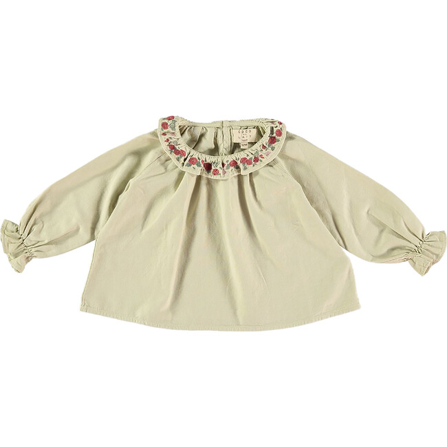 Bambula Embroidered Baby Blouse, Off White