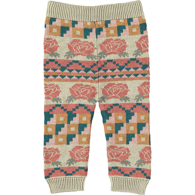 Baby Knitted Trousers, Roses
