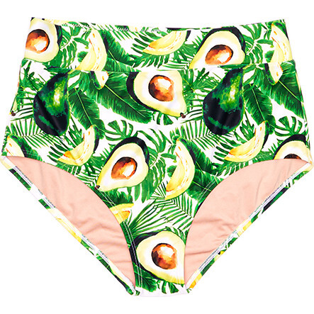 Women's Joana High Rise Moderate Coverage Swim Bottom, Avocado