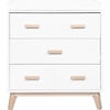 Scoot 3-Drawer Changer Dresser with Removable Changing Tray, White/Washed Natural - Dressers - 1 - thumbnail