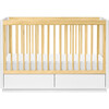 Bento 3-in-1 Convertible Storage Crib with Toddler Bed Conversion Kit, Natural/White - Cribs - 1 - thumbnail