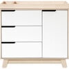 Hudson 3-Drawer Changer Dresser with Removable Changing Tray, Washed Natural/White - Dressers - 1 - thumbnail