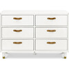 Tanner 6-Drawer Assembled Dresser, Warm White - Dressers - 1 - thumbnail