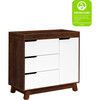 Hudson 3-Drawer Changer Dresser with Removable Changing Tray, Expresso/White - Dressers - 8