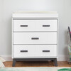 Scoot 3-Drawer Changer Dresser with Removable Changing Tray, Slate/White - Dressers - 2 - thumbnail
