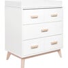 Scoot 3-Drawer Changer Dresser with Removable Changing Tray, White/Washed Natural - Dressers - 5