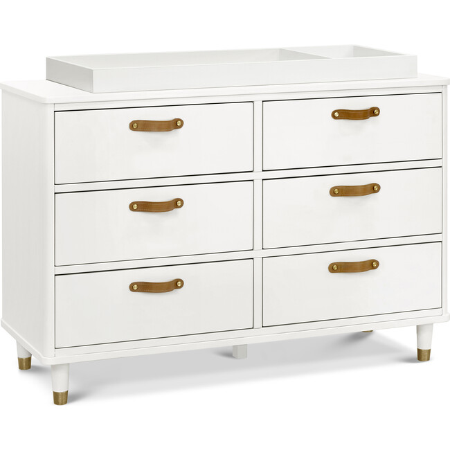 Tanner 6-Drawer Assembled Dresser, Warm White - Dressers - 3